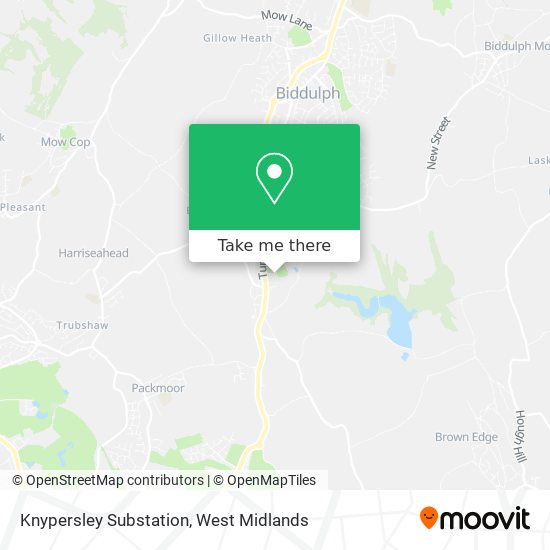 Knypersley Substation map
