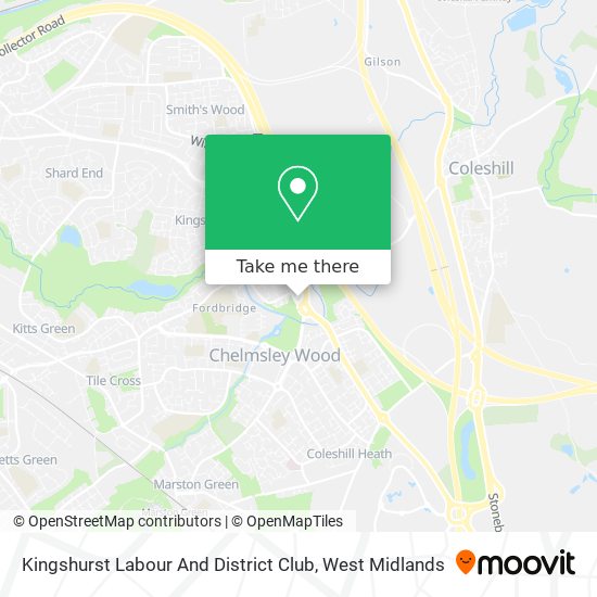 Kingshurst Labour And District Club map