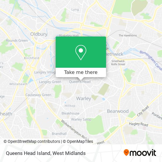 Queens Head Island map