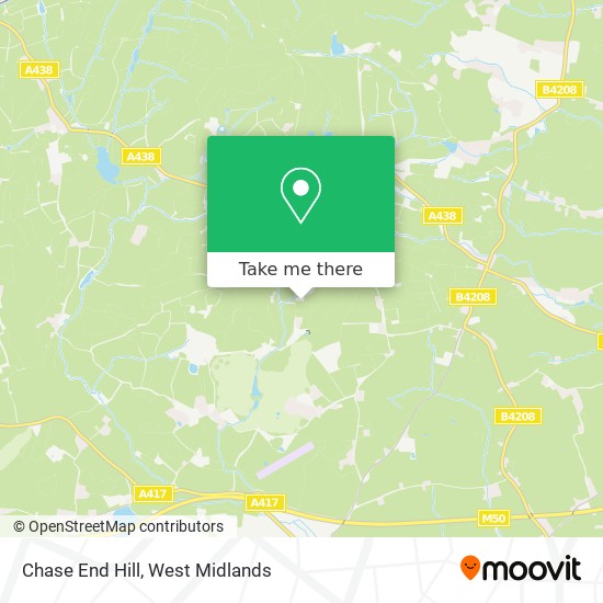 Chase End Hill map