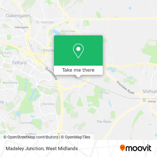 Madeley Junction map