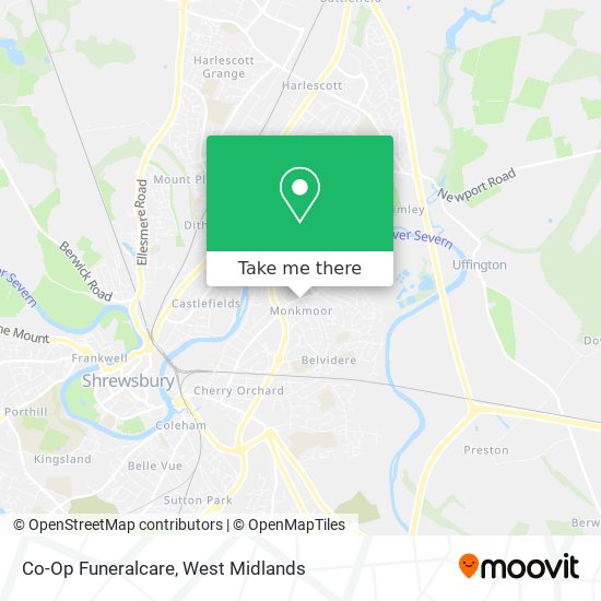 Co-Op Funeralcare map