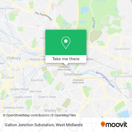 Galton Junction Substation map