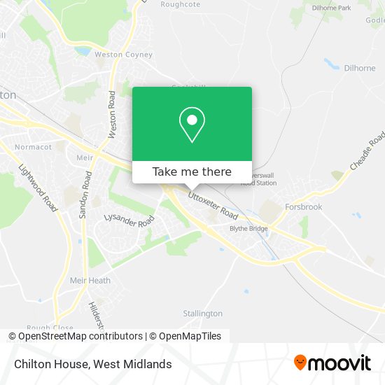 Chilton House map