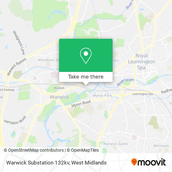 Warwick Substation 132kv map
