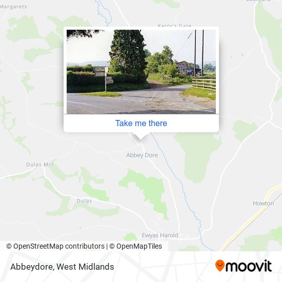 Abbeydore map