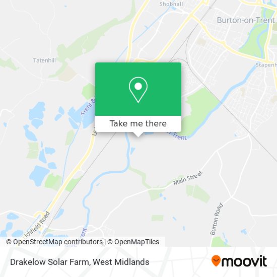 Drakelow Solar Farm map