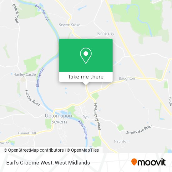 Earl's Croome West map