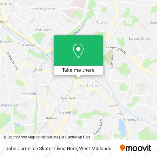John Currie Ice Skater Lived Here map