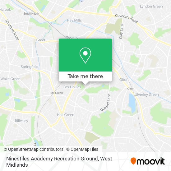 Ninestiles Academy Recreation Ground map