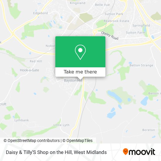 Daisy & Tilly’S Shop on the Hill map