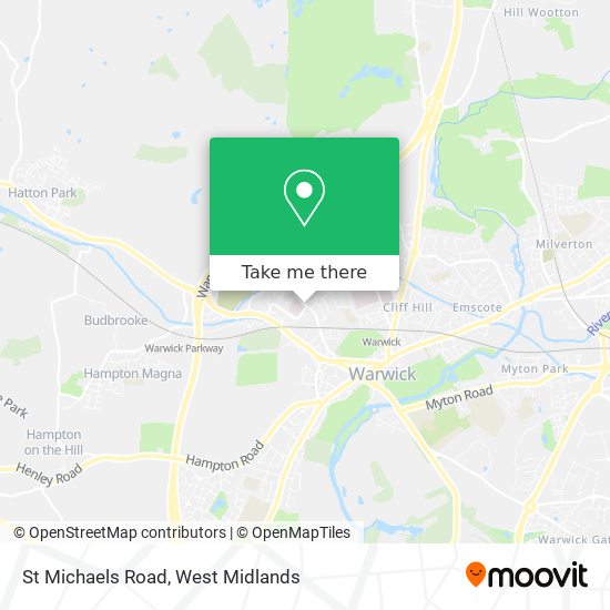 St Michaels Road map