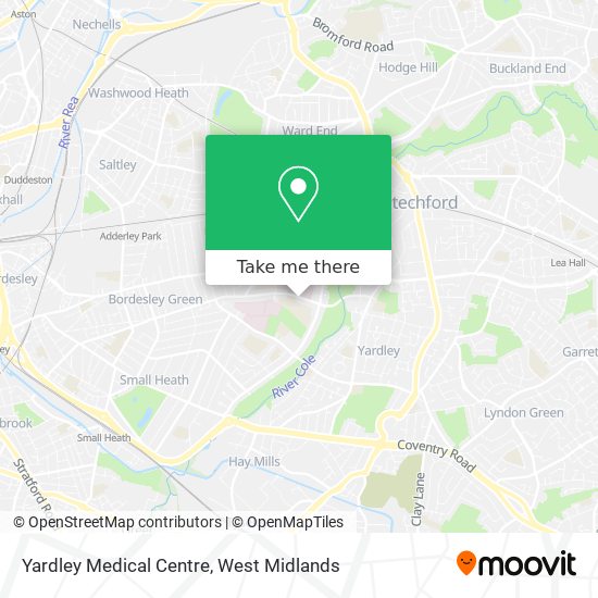 Yardley Medical Centre map