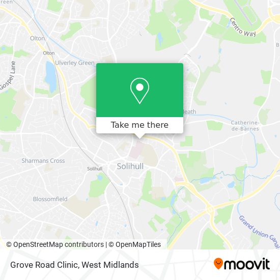 Grove Road Clinic map