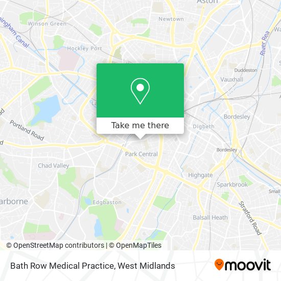 Bath Row Medical Practice map