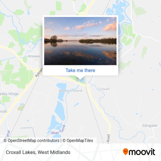 Croxall Lakes map
