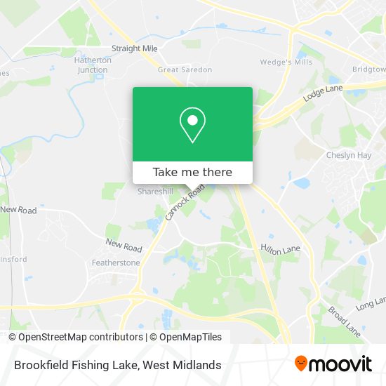 Brookfield Fishing Lake map