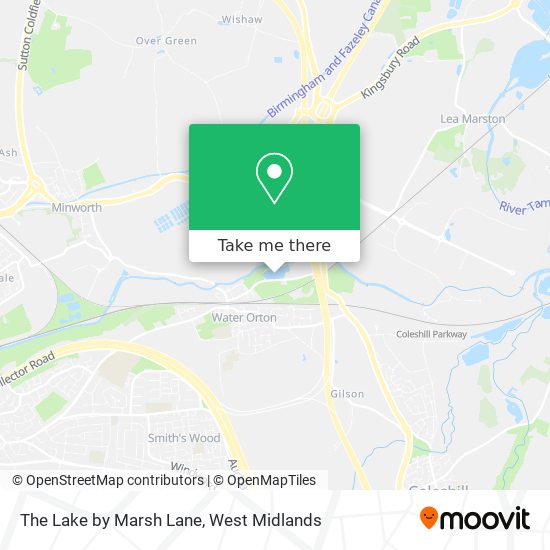 The Lake by Marsh Lane map