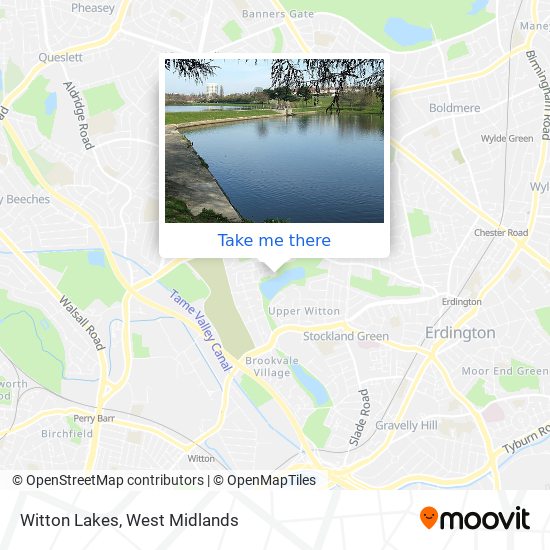 Witton Lakes map