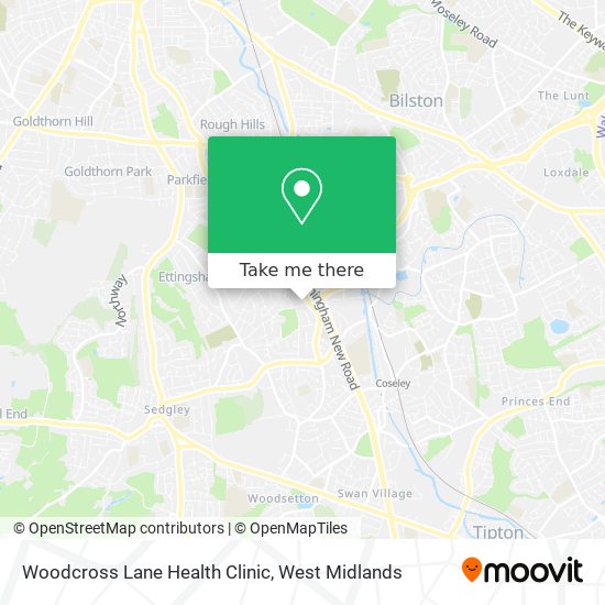 Woodcross Lane Health Clinic map