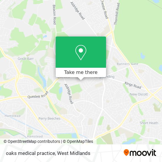 oaks medical practice map