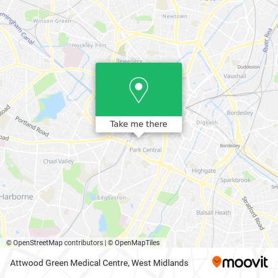 Attwood Green Medical Centre map