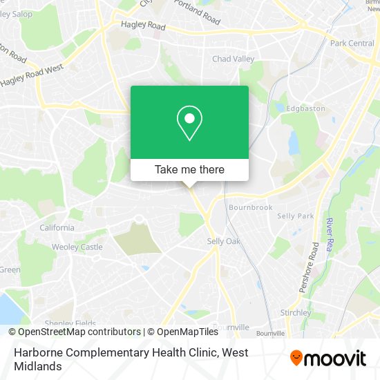 Harborne Complementary Health Clinic map