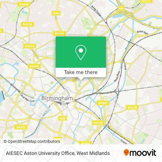 AIESEC Aston University Office map
