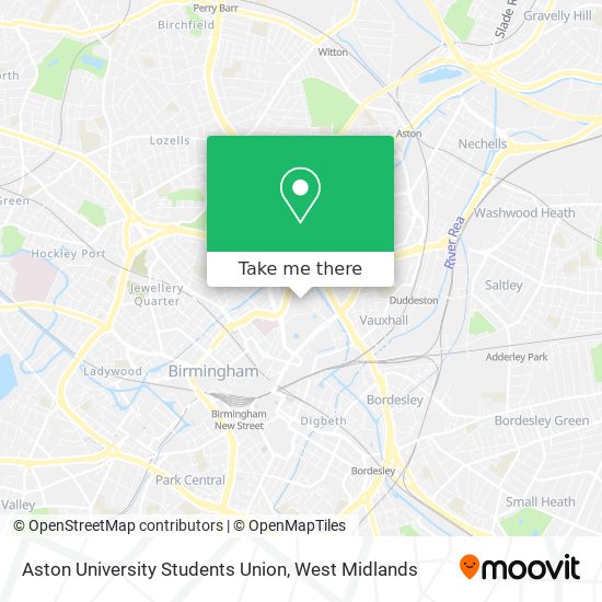 Aston University Students Union map