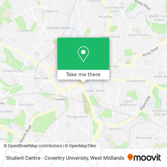 Student Centre - Coventry University map