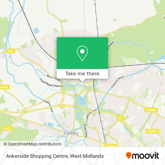 Ankerside Shopping Centre map