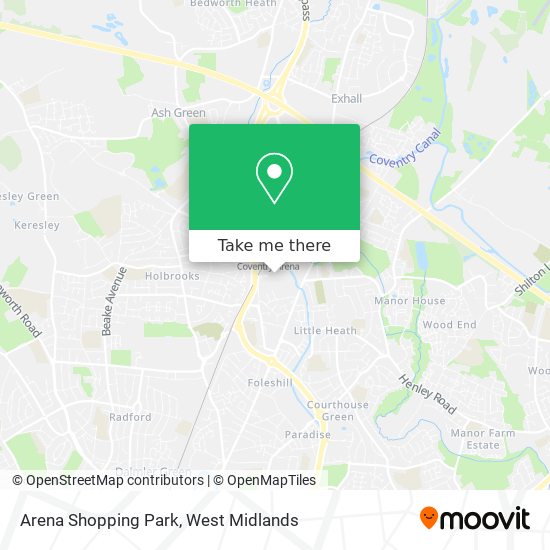 Arena Shopping Park map
