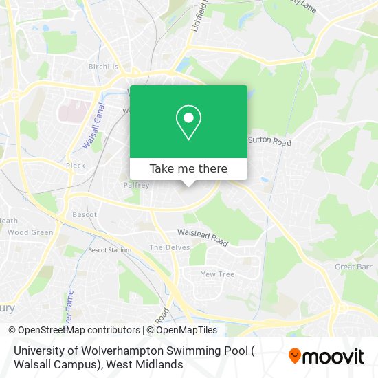 University of Wolverhampton Swimming Pool ( Walsall Campus) map