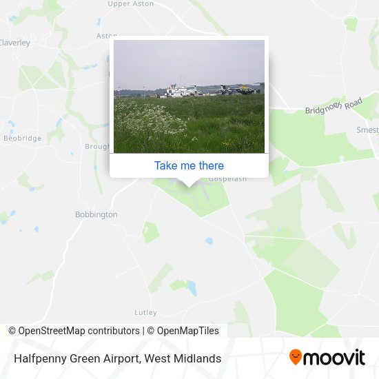 Halfpenny Green Airport map