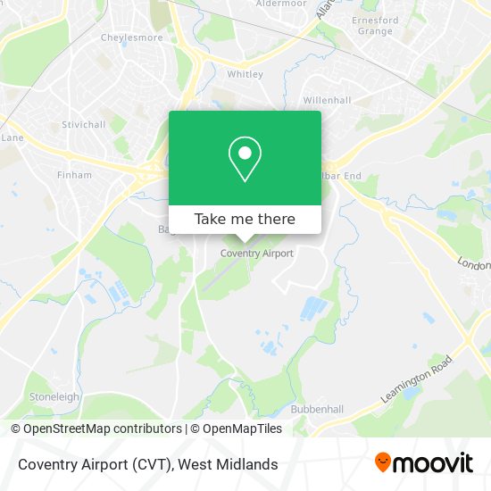 Coventry Airport (CVT) map