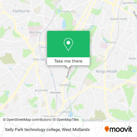 Selly Park technology college map