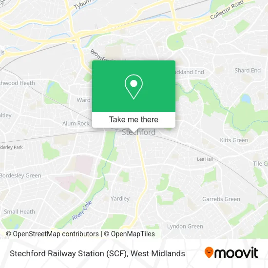 Stechford Railway Station (SCF) map