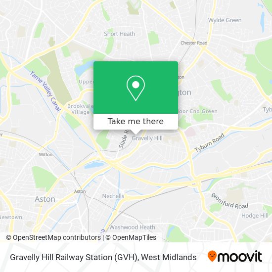 Gravelly Hill Railway Station (GVH) map