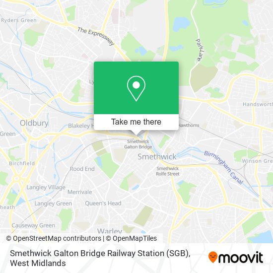 Smethwick Galton Bridge Railway Station (SGB) map