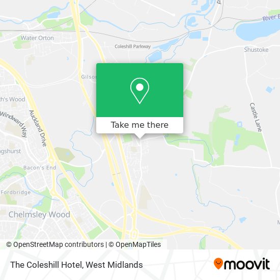 The Coleshill Hotel map