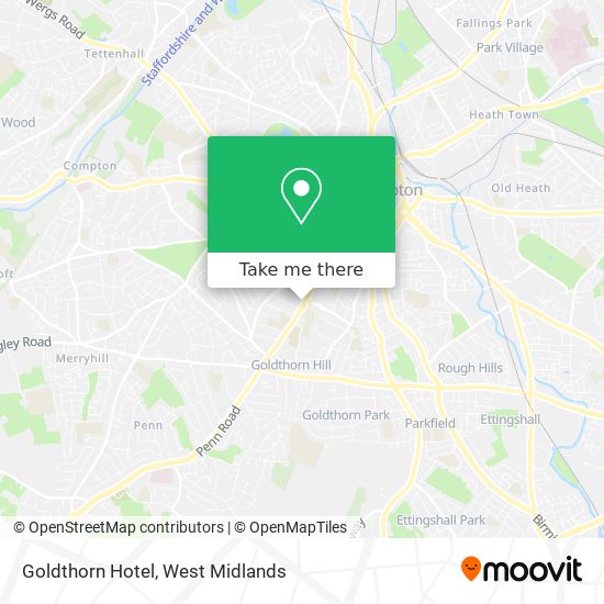 Goldthorn Hotel map