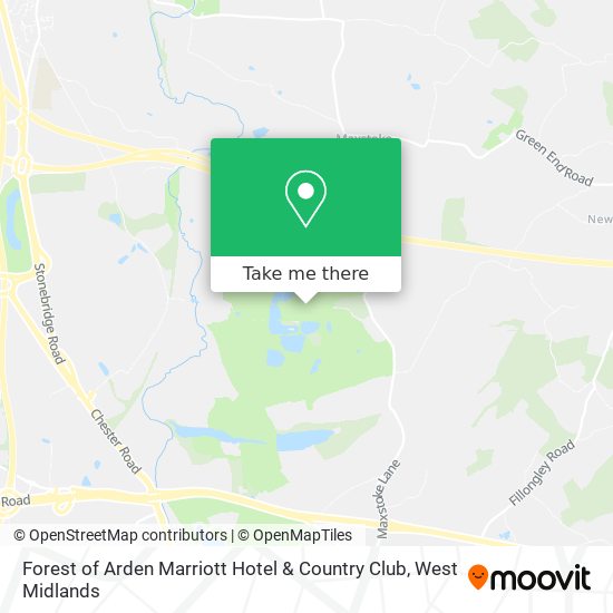 Forest of Arden Marriott Hotel & Country Club map