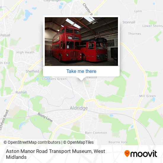 Aston Manor Road Transport Museum map