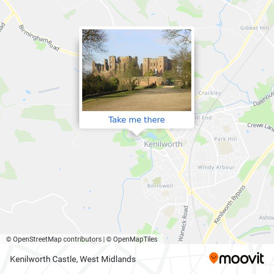 Kenilworth Castle map