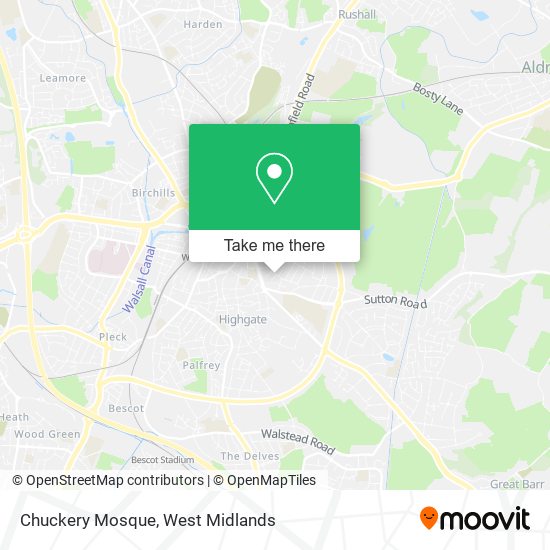 Chuckery Mosque map