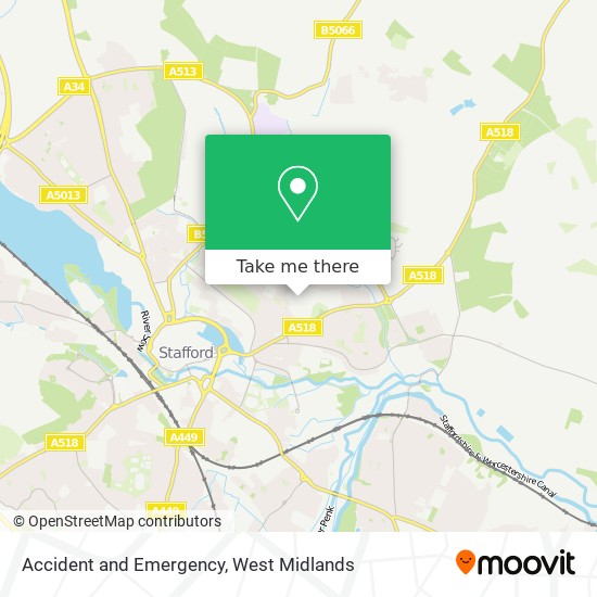 Accident and Emergency map