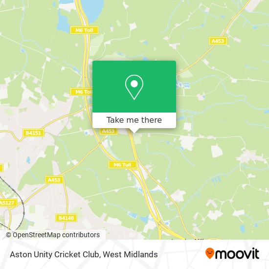 Aston Unity Cricket Club map