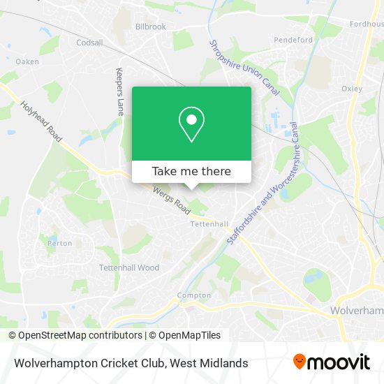 Wolverhampton Cricket Club map