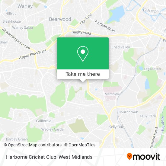 Harborne Cricket Club map