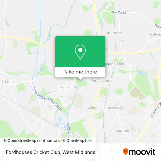 Fordhouses Cricket Club map